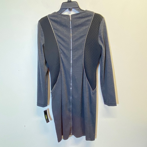 Maia Gray & Black Color Block Dress Size 10 - Picture 7 of 16